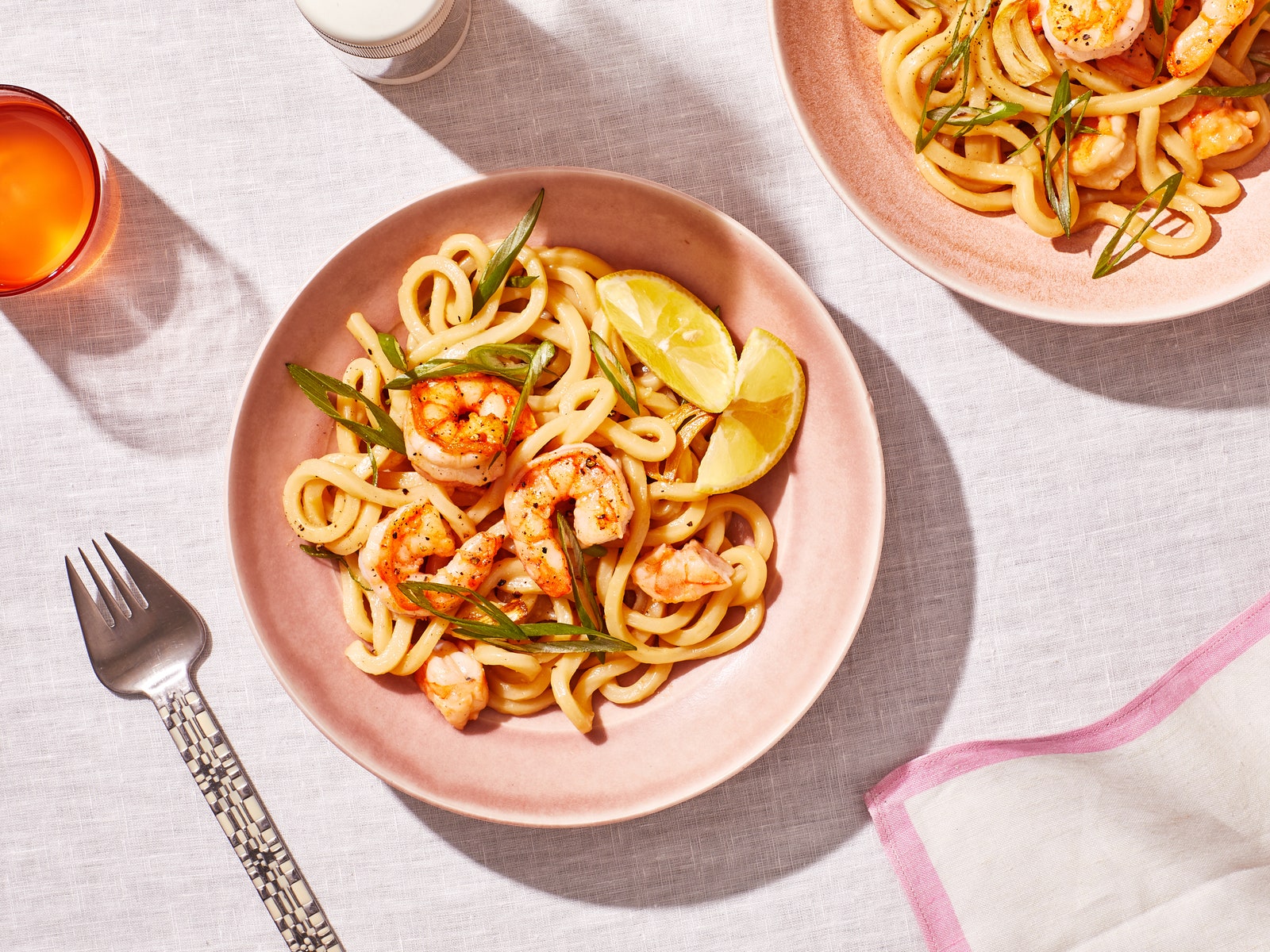 Fusion Feast: Garlic Butter Udon with Shrimp